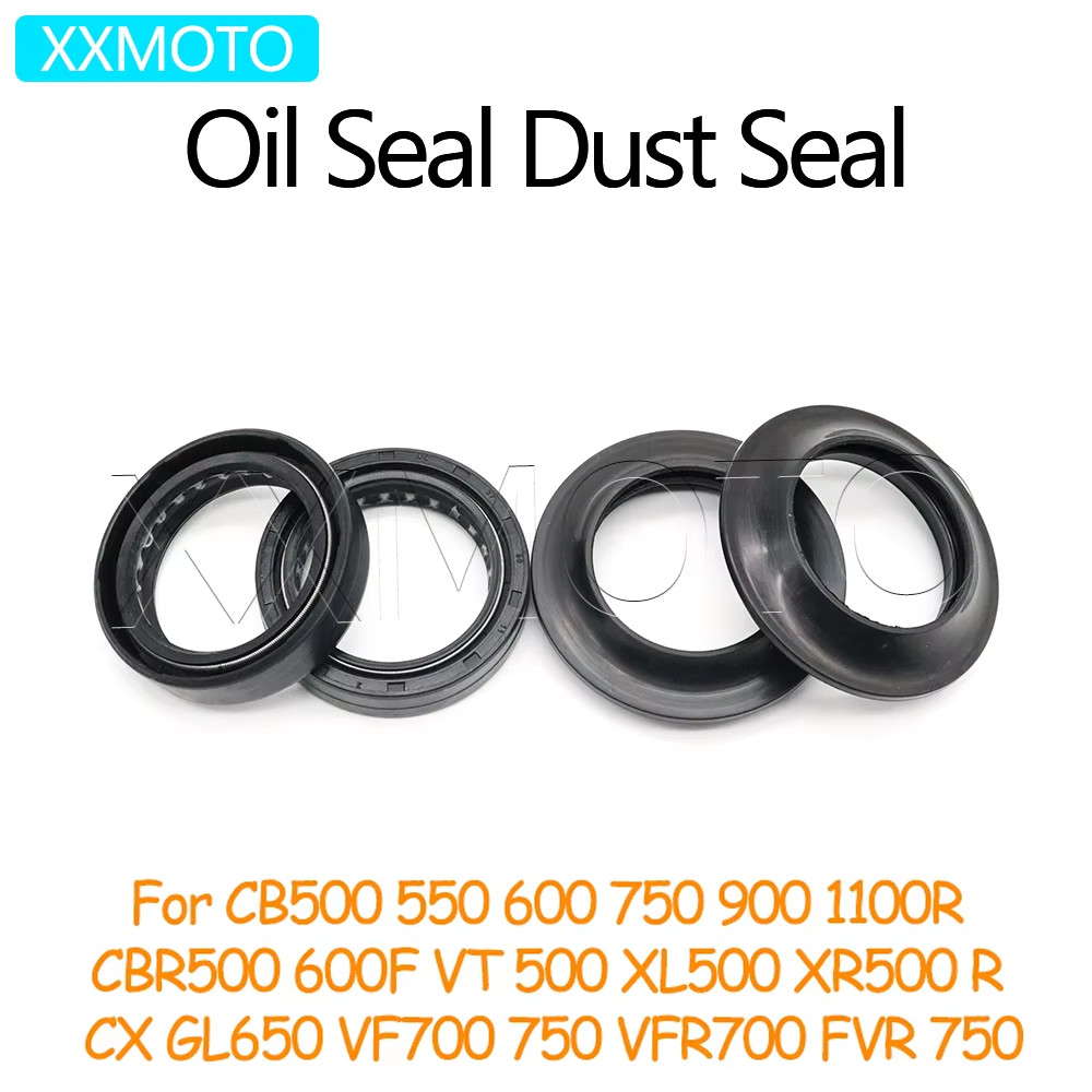 Dầu Con Dấu Bụi Che Phuộc Trước Giảm Chấn Cho Xe Honda CB500 550 600 750 900 1100R CBR500 600F VT XL