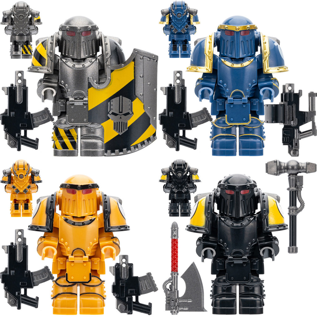 Thích hợp cho Lego Warhammer 40K Cực Chiến Binh Thép Chiến Binh MK3 Bên Thứ Ba Lắp Ráp Khối Xây Dựng