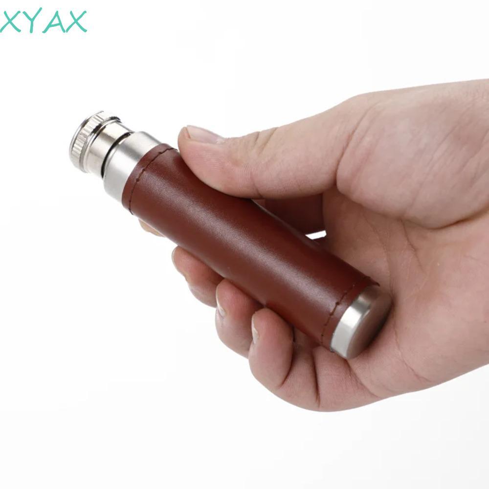 Bình Hip XYAX, 1 Oz Xi Lanh Whisky Flagon, Ống Rượu Bao Da Inox Mini Rượu Nồi Vodka