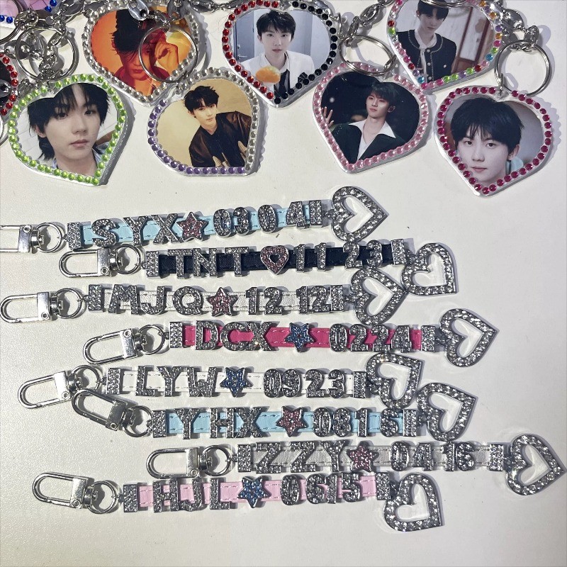 Móc khóa hợp kim kết nối 8mm, trang sức quà tặng