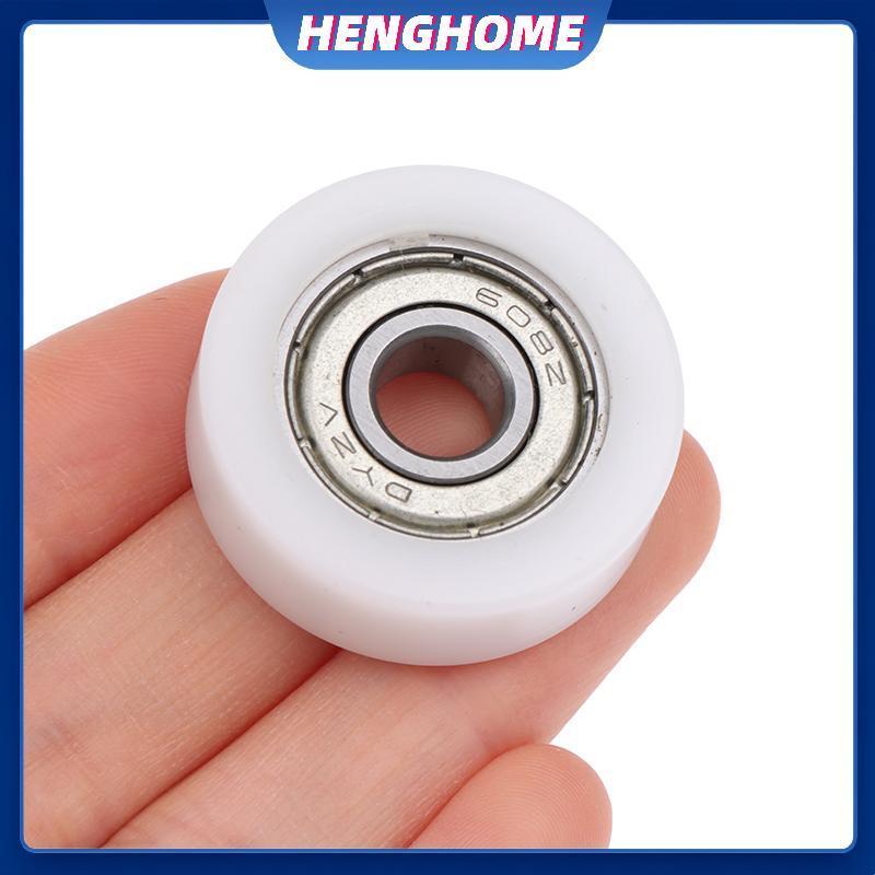 HENGHOME 1PC 8 * 30 * 10mm Tiêm Đúc Nylon Vòng Bi Bánh Xe Vòng Bi 608 Con Lăn Bánh Xe Đường Sắt Ròng