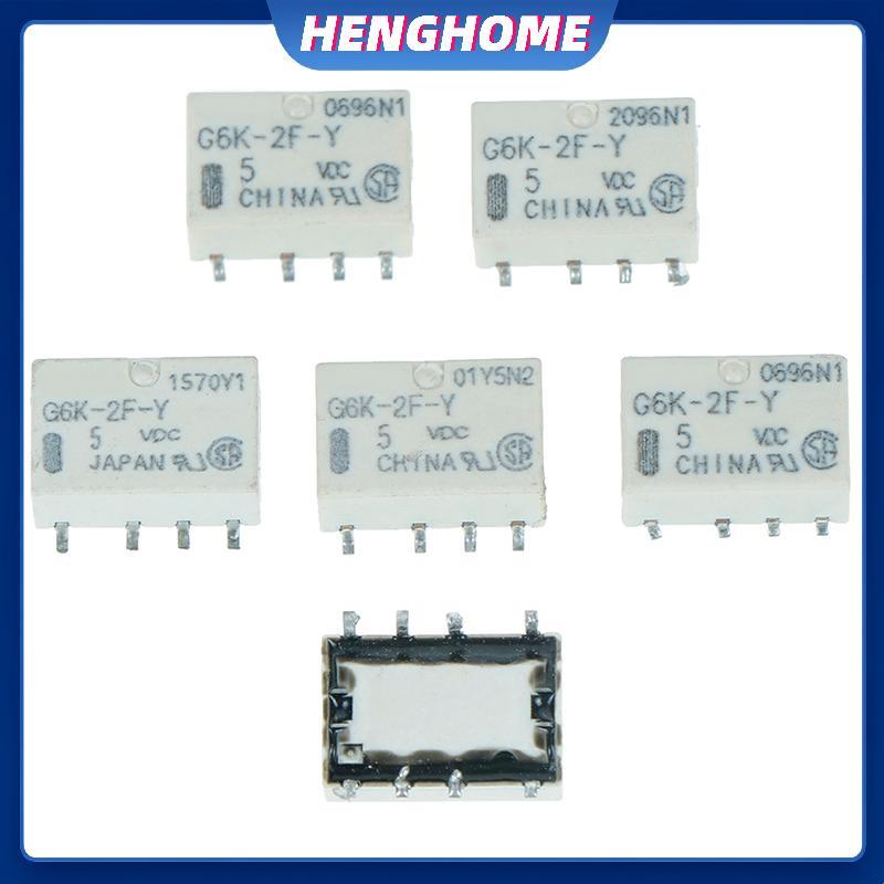 HENGHOME 5 chiếc dc 5v smd g6k-2f-y rơle tín hiệu 8pin cho rơle omron HENGHOME