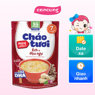 Cháo tươi baby ếch đậu ngự 240g SGF