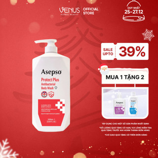  Sữa tắm kháng khuẩn ASEPSO sạch sâu dưỡng ẩm Chiết Xuất Quả Mọng 1000 ml 