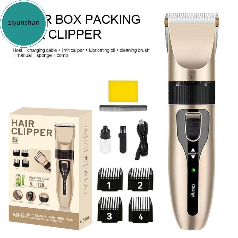 Bộ Tông Đơ Cắt Tóc Vàng Hồng ziyunshan Dành Cho Nam Tông Đơ T-Blade Tông Đơ Cắt Tóc & Chải Lông Bộ T