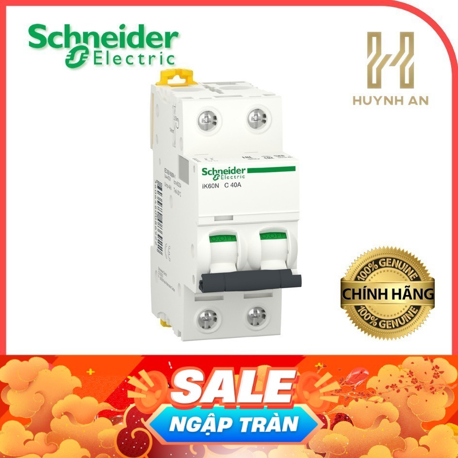 Aptomat MCB Schneider Electric Acti9 iK60N 2P 6kA - Nhiều Mẫu Mã, Dòng 6A-32A, Bảo Vệ Quá Tải