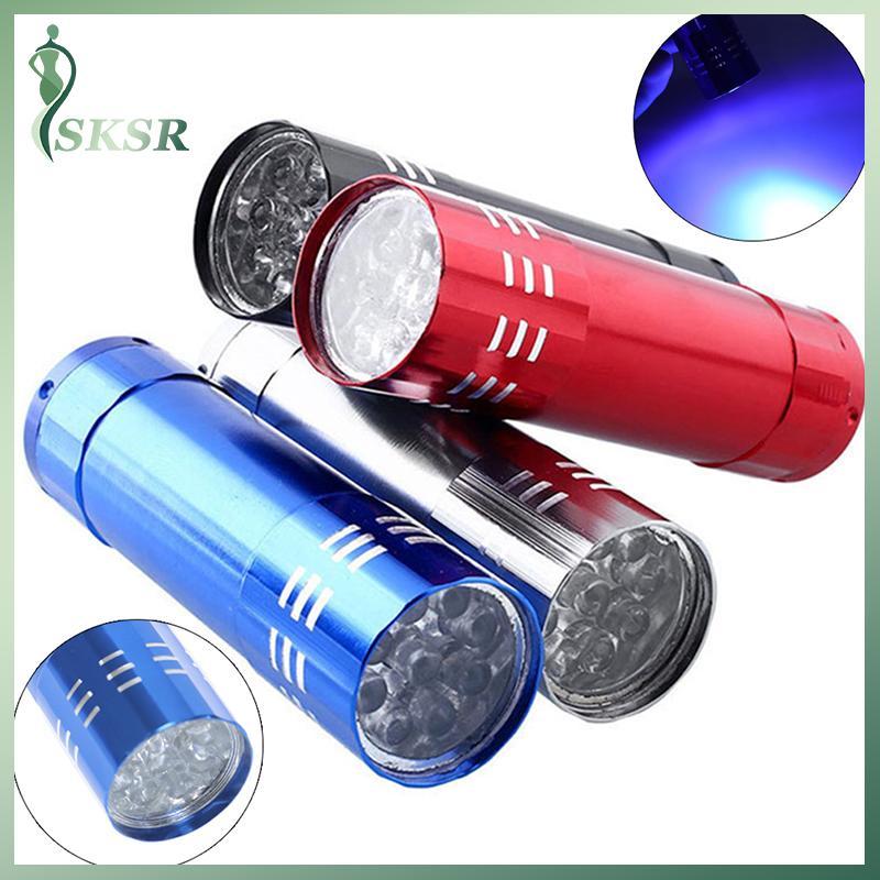 Pufanggreat Nail Droger Mini 9 Led Verlichting Zaklamp Uv Lamp Draagbare Nail Gel Lamp VN