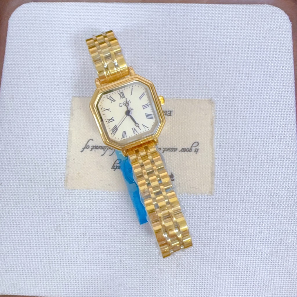 Đồng hồ nữ đa giác Goethe và Niche, thép không gỉ, chống thấm nước