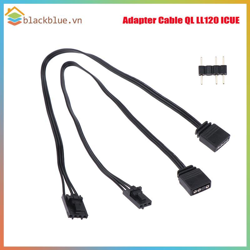 Cáp chuyển đổi BBLUE cho Corsair RGB sang tiêu chuẩn ARGB 4Pin 3Pin Đầu nối bộ chuyển đổi Cướp biển 