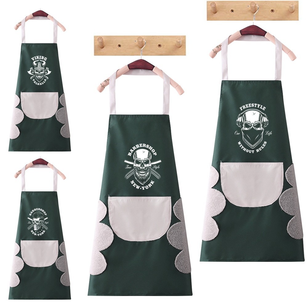 Oil-Proof Waterproof Cooking Workwear Lightweight Sleeveless Apron New Convenient Kitchen Cooking Ap