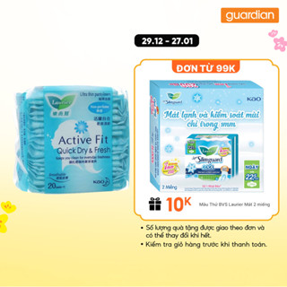  Băng Vệ Sinh Hàng Ngày Không Hương Active Fit Laurier 20 Miếng 