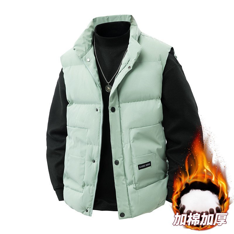 Ao kinh ko tay cotton cho thanh nien nam nu, thich hop mua thu dong