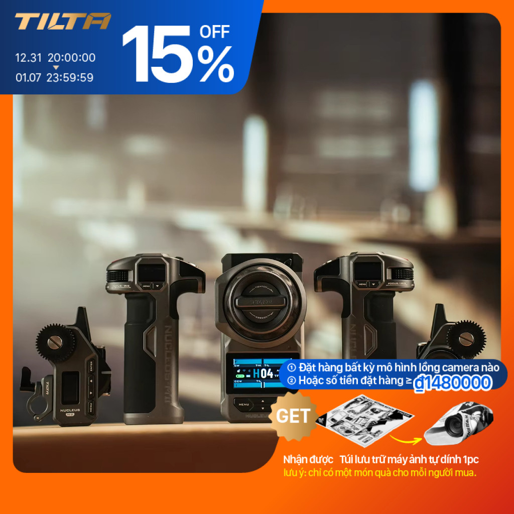 TILTA Follow Focus Nucleus-M II Pro Wireless Follow Focus Lens Control System WLC-T06 cho DJI RONIN 