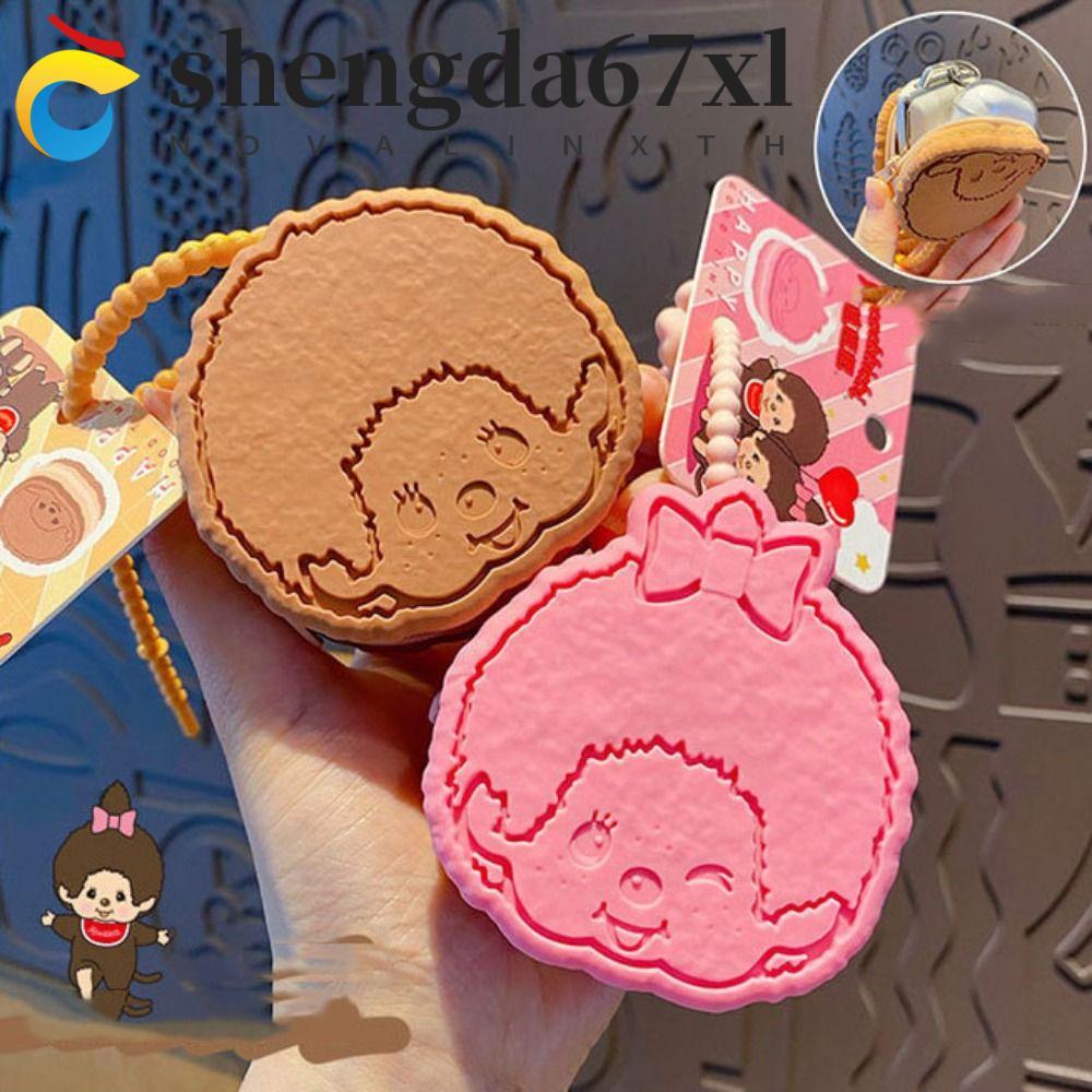 SHENGDA Monkiki Búp Bê Móc Khóa, Quà Tặng Trang Sức Silicon Monkiki Búp Bê Ví Đựng Tiền Xu, Hoạt Hìn