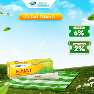  Kem dưỡng ẩm mờ nếp nhăn - Vitamin E Jojoba Vitamin A - ENAT NATURAL VITAMIN E Mega We Care  Tuýp 30g  