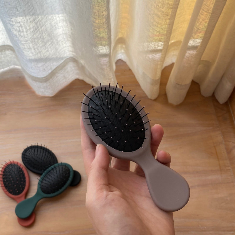 Nhỏ Chín Mini Di Động Túi Khí ins Phong Cách Cọ Lược Hộ Gia Đình Bỏ Túi Lược Massage Da Đầu Túi Khí 