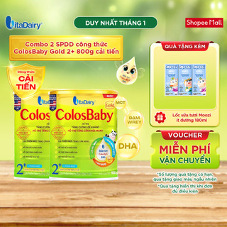  Combo 2 SPDD công thức ColosBaby Gold 2+ 800g cải tiến 