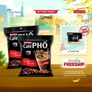  Combo 2 Túi Cà phê Phố Sữa Đá - Maccoffee  bịch 30 gói x 24g - date 2027  