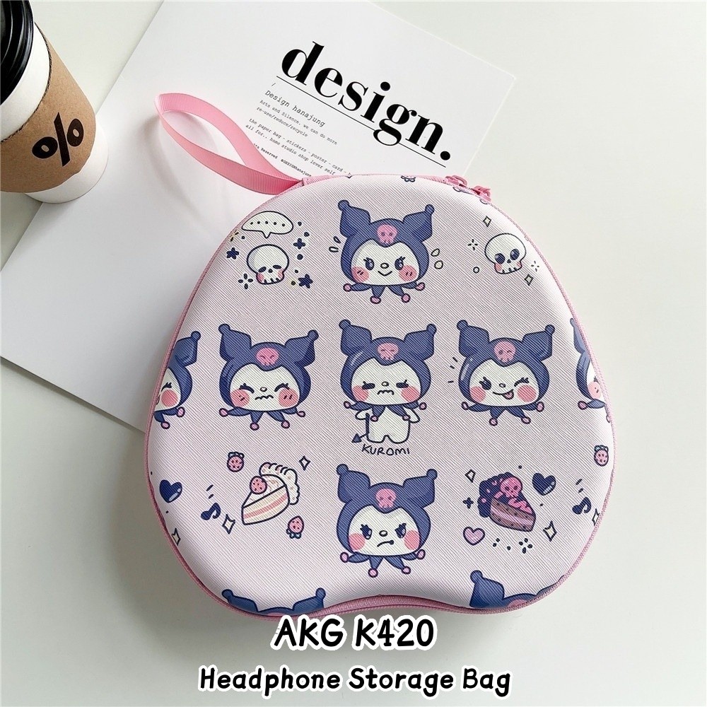 Dành Cho Tai Nghe AKG K420 Phong Cách Mùa Hè Tai Nghe Hoạt Hình Tai Nghe Earpads Túi Bảo Quản Vỏ EVA