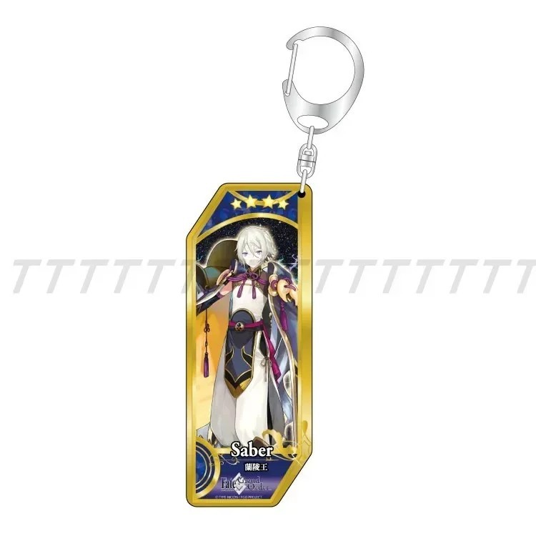 Móc khóa Anime Fate/Grand Order FGO Mash Kyrielight Jeanne dArc Saber Caster Berserker Acrylic trang