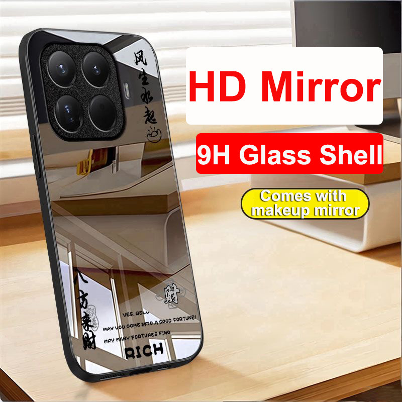 Dành Cho Xiaomi Mi 15T Pro Ốp Lưng Kính Cường Lực Cứng Ốp Lưng Xiaomi Mi 15T 5G Ốp lưng Xiaomi Mi 15