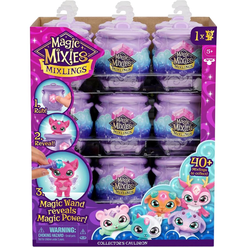 Magic Mixies Mixlings Cauldron Collector 's Edition Vỏ kín 18 Magic Mist Potion Tiết lộ 2 hỗn hợp mỗ
