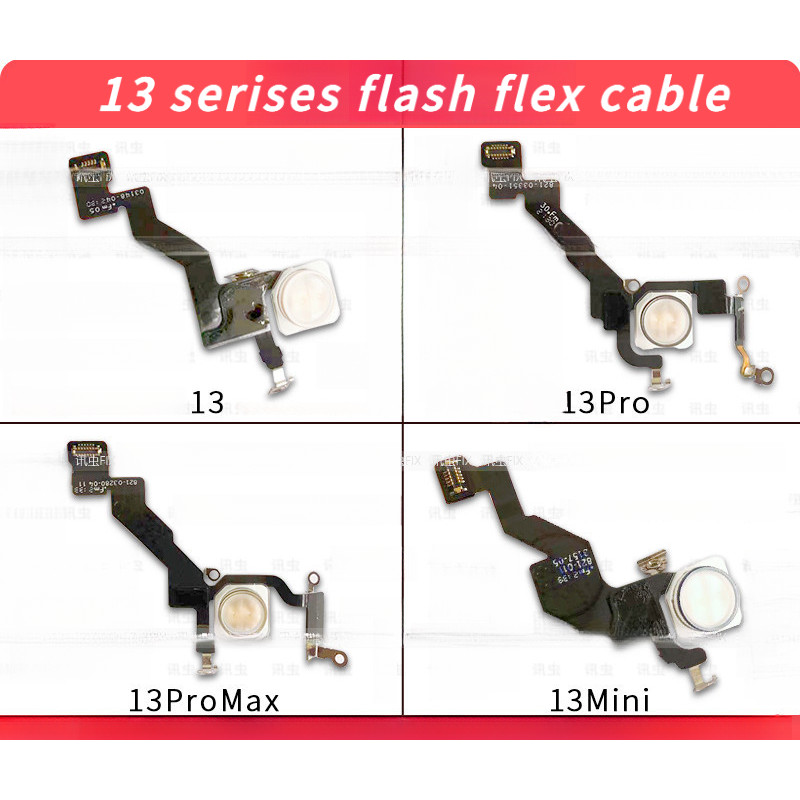 Cáp đèn flash tháo rời hoàn toàn mới / nguyên bản cho cáp đèn pin 13, 13Pro, 13ProMax, 13Mini