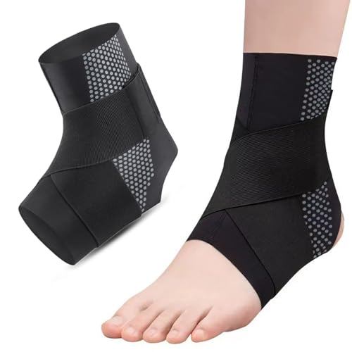 Ankle Guard - Active Ankle Brace, Compression Ankles Support Brace for Kids Youth & Adult (Black,S (