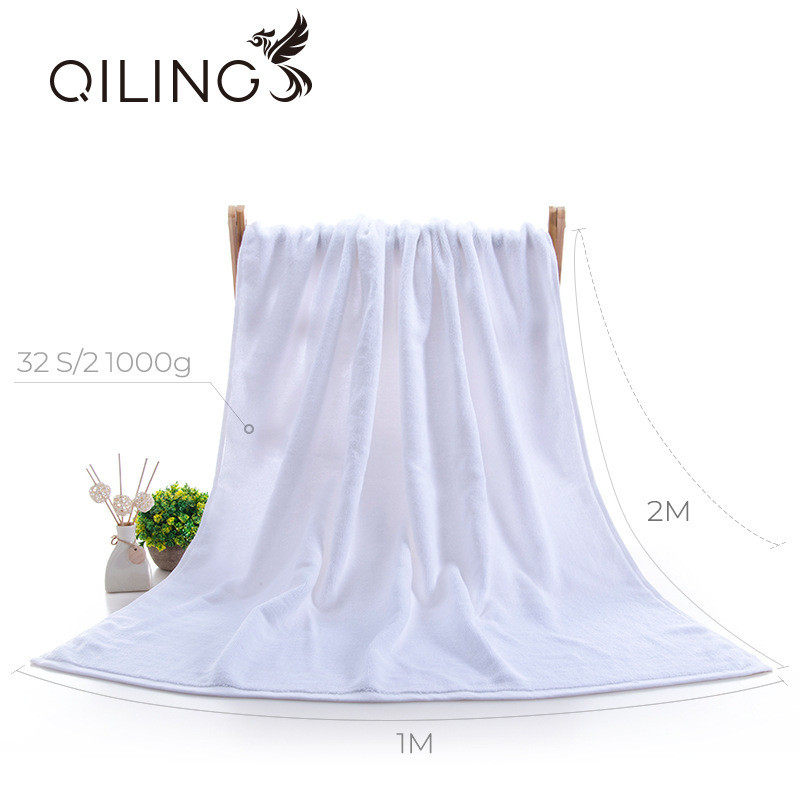 32 Dây 1.000g Star Hotel Hotel Khăn tắm Cotton nguyên chất Dày cực lớn Thêu 1 * 2m 1.5 * 2m Kích thư