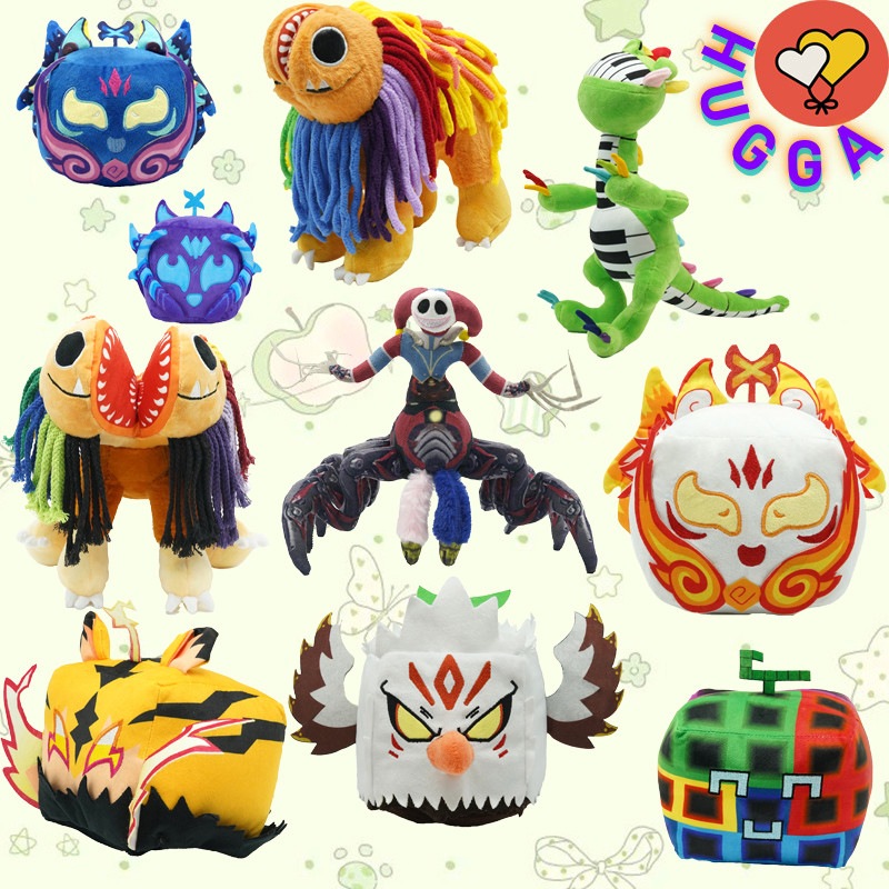 HUGGA Blox Trái Cây Đồ Chơi Sang Trọng Cho Bé Trai Poppy Giờ Chơi Chương 5 Búp Bê Plushie Kitsune Do