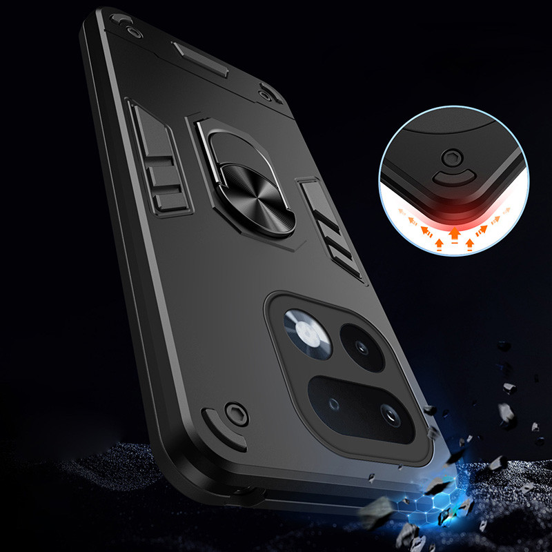 Dành cho Realme 16 Pro / 16 Pro + 5G Hybrid Vỏ giáp chống sốc Giá đỡ nhẫn