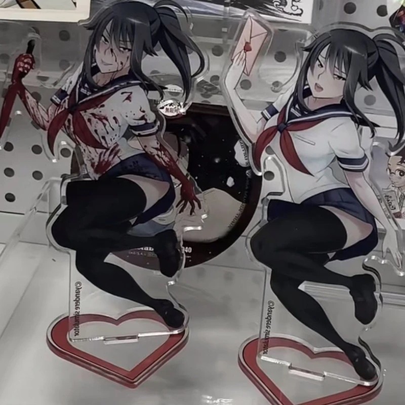 Standee Yandere Simulator Ayano Aishi Yan-chan mô hình mica Acrylic trang trí bàn học quà tặng fan a