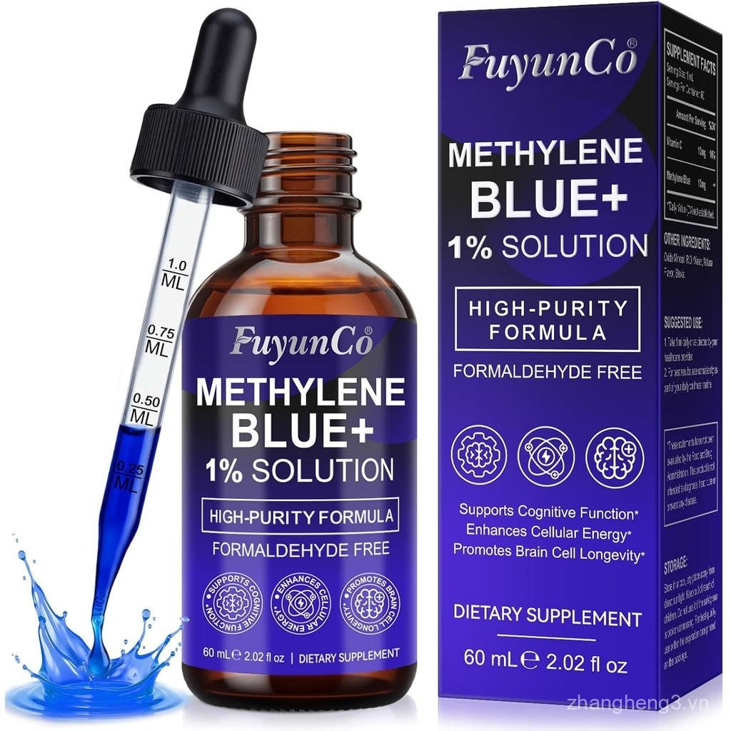Thuốc nhỏ giọt xanh Methylene – Cấp dược phẩm Methylene Blue, Bổ sung dung dịch 1% cho sức khỏe não 