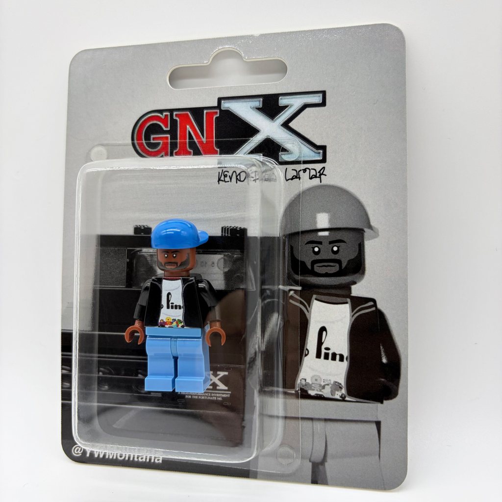 Kendrick Lamar Hàng hóa Handmade Treo Thẻ Đồ chơi GNX Album Phong cách Khối xây dựng Minifigure