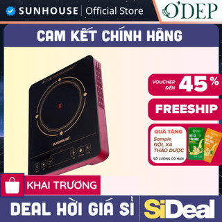 Bếp hồng ngoại Sunhouse SHD6014 cảm ứng Chính hãng, Tặng vỉ nướng, Khóa trẻ em - BẢO HÀNH 15 THÁNG - SIDEAL SIL