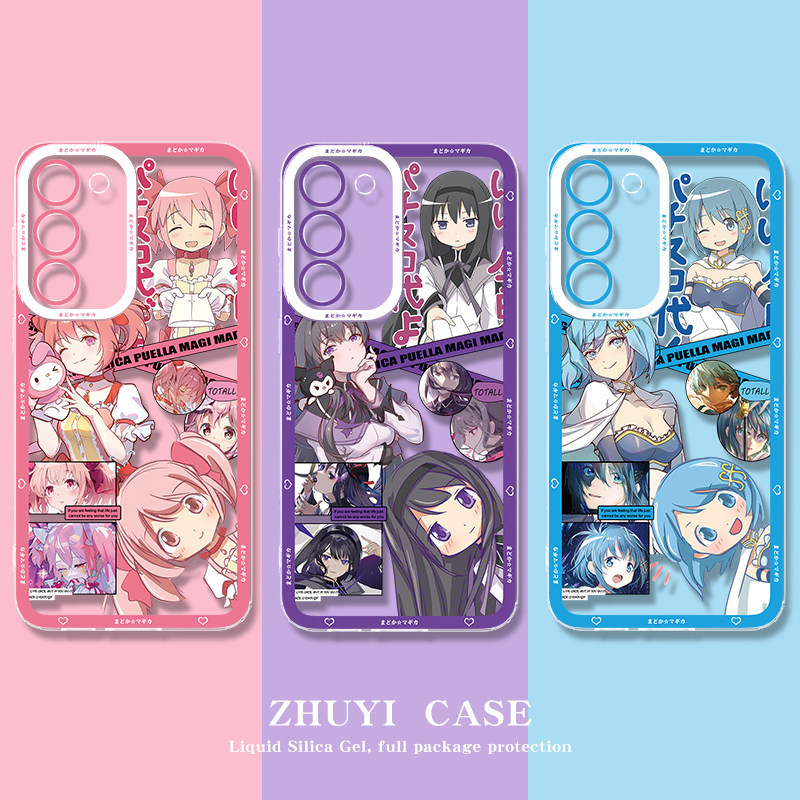 Magical Magical Girl Madoka Thích Hợp Cho Galaxy Samsung S24ultra Ốp Lưng Điện Thoại S23 Shikime Yua
