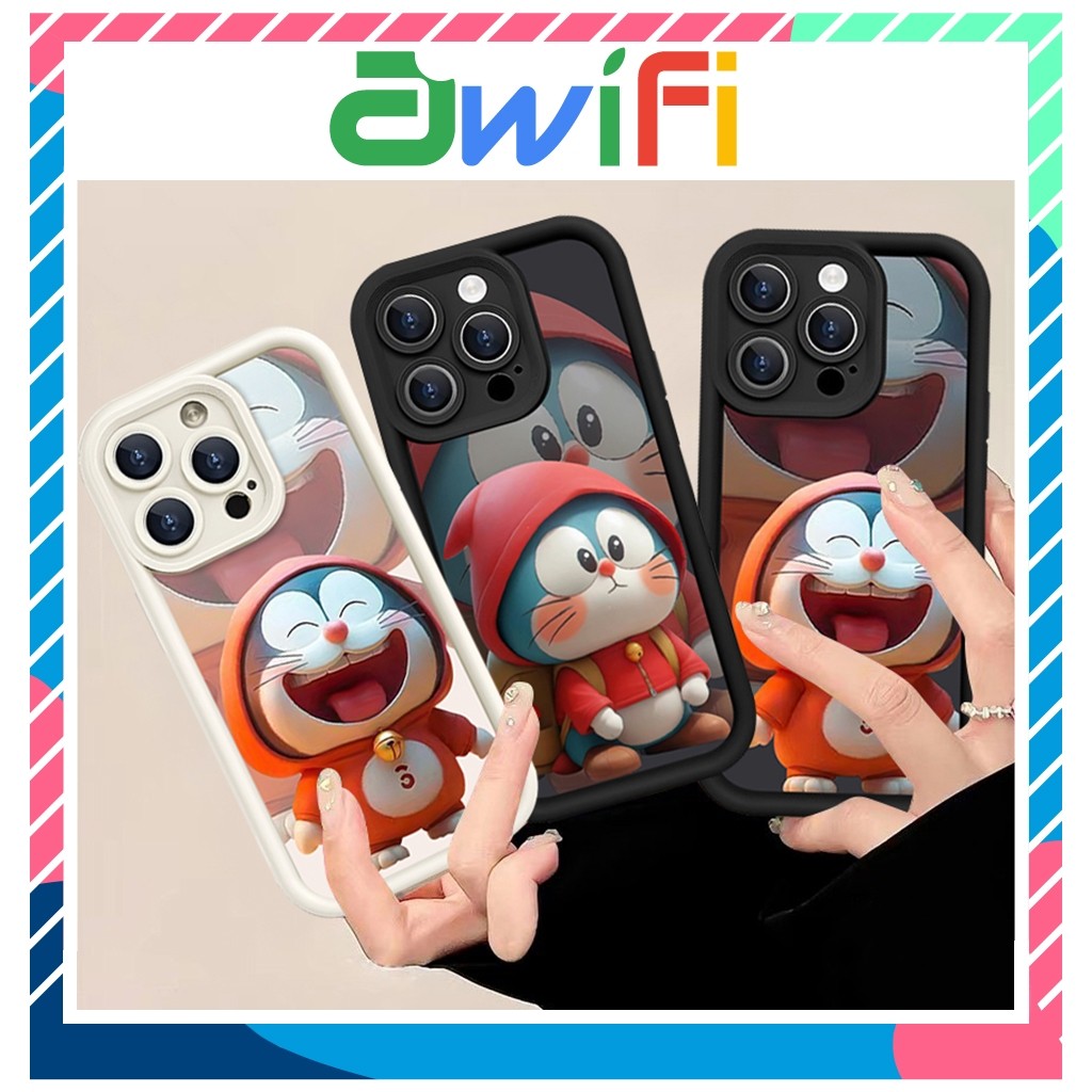 Ốp lưng iphone camera viền cao doraemon 6/6s/6plus/7/8/plus/x/xs/11/12/13/14/15/pro/max/plus/promax 