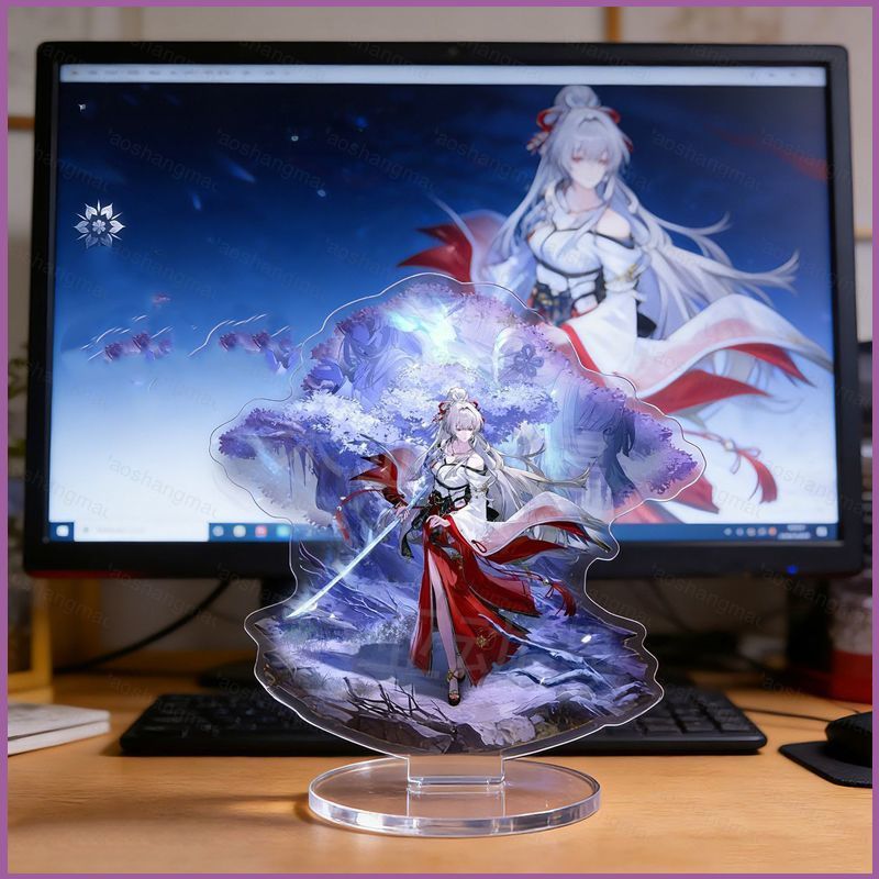 YT3 Sóng Gió Fuyuki Tấm Đứng Acrylic Tấm Đứng Ký Hiệu Anime Để Bàn Trang Trí