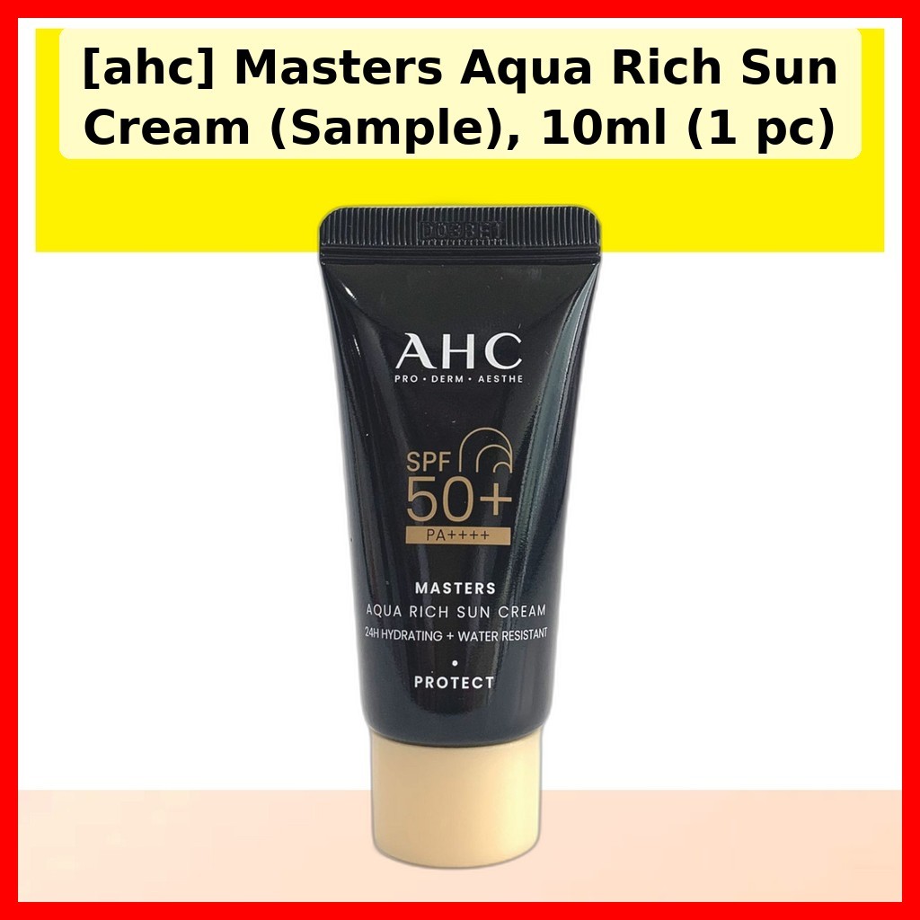 [ahc] Kem chống nắng Masters Aqua Rich (Mẫu), 10ml (1 cái) / Kem chống nắng Hàn Quốc / Công thức nhẹ
