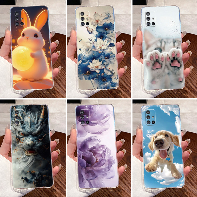 Ốp Lưng Cho Samsung Galaxy A51 5G A71 5G Thẩm Mỹ Sang Trọng Dễ Thương Thoáng Mát Bé Trai Bé Gái Tron