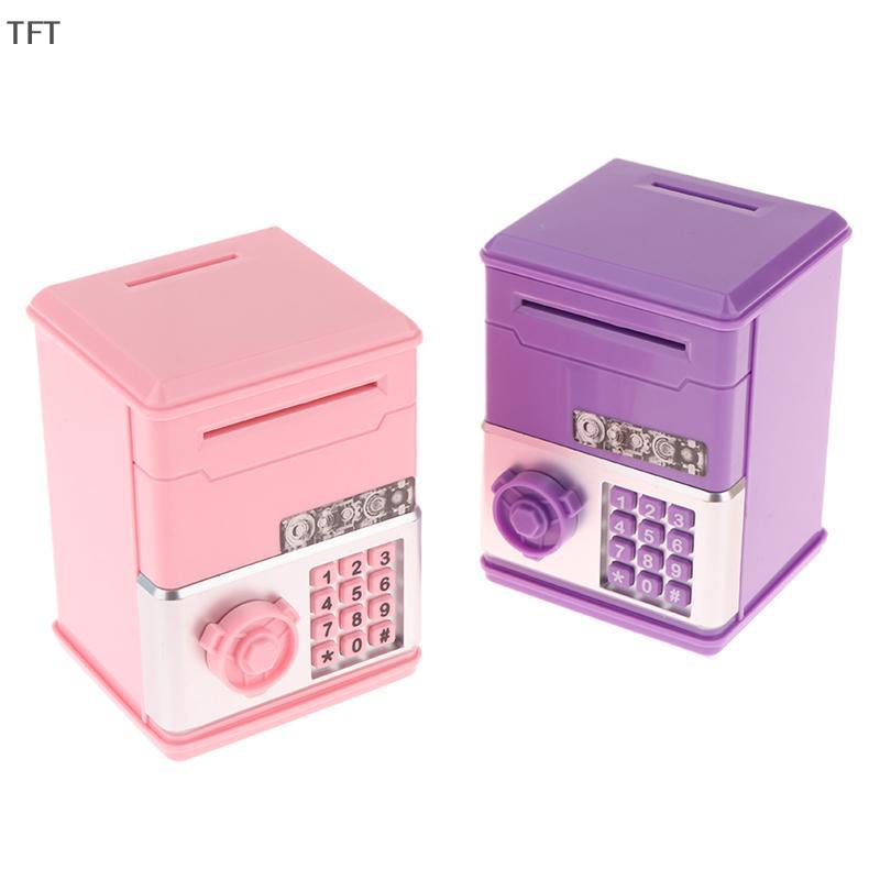 (FTT) Kids Money Bank Password Piggy Bank Mini ATM Cash Coin Money Box For Kids Birthday Toy NEW