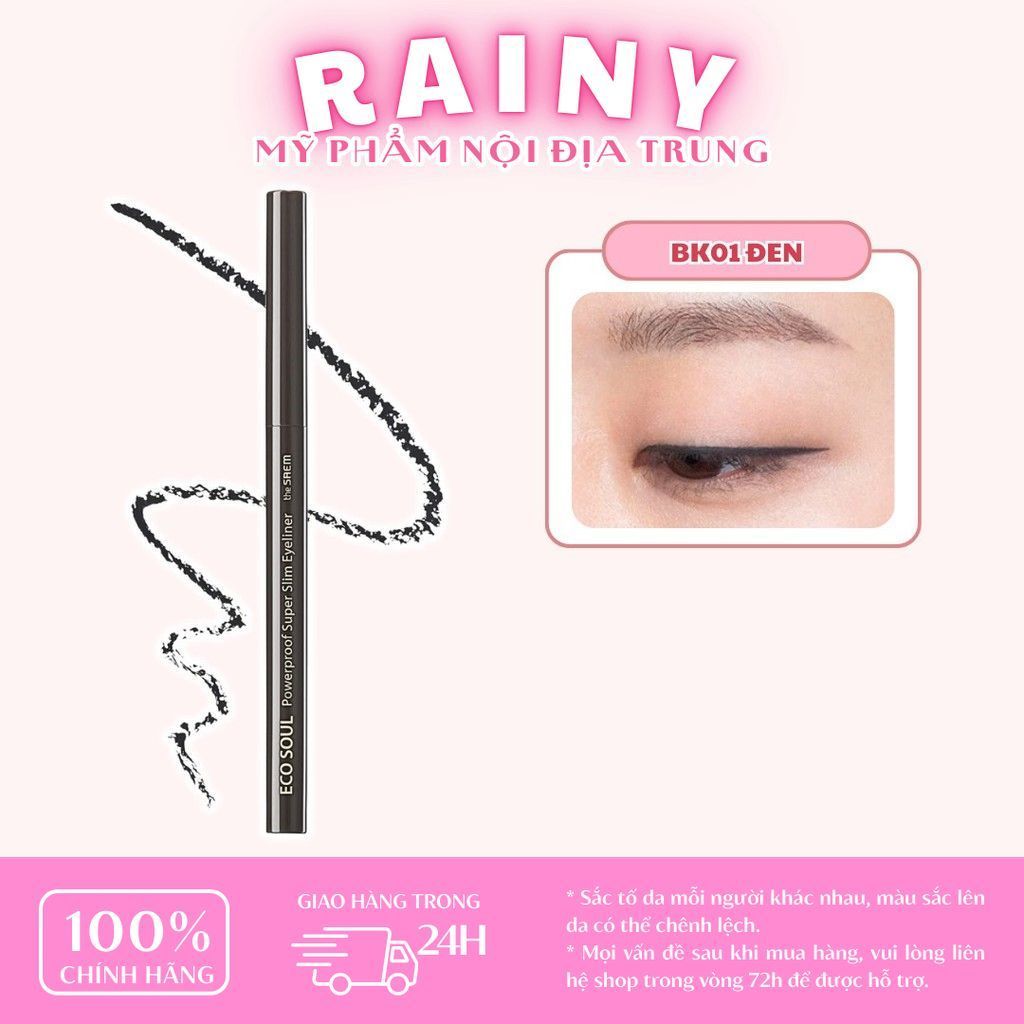 [THE SAEM] Chì gel kẻ mắt The Saem Eco Soul Powerproof Super Slim Eyeliner