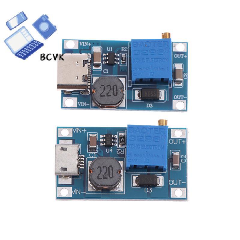[BCVK] 1 Bộ chuyển đổi tăng cường chuyển đổi Dc sang Dc Mô-đun nguồn MT3608 Mô-đun cung cấp giao diệ