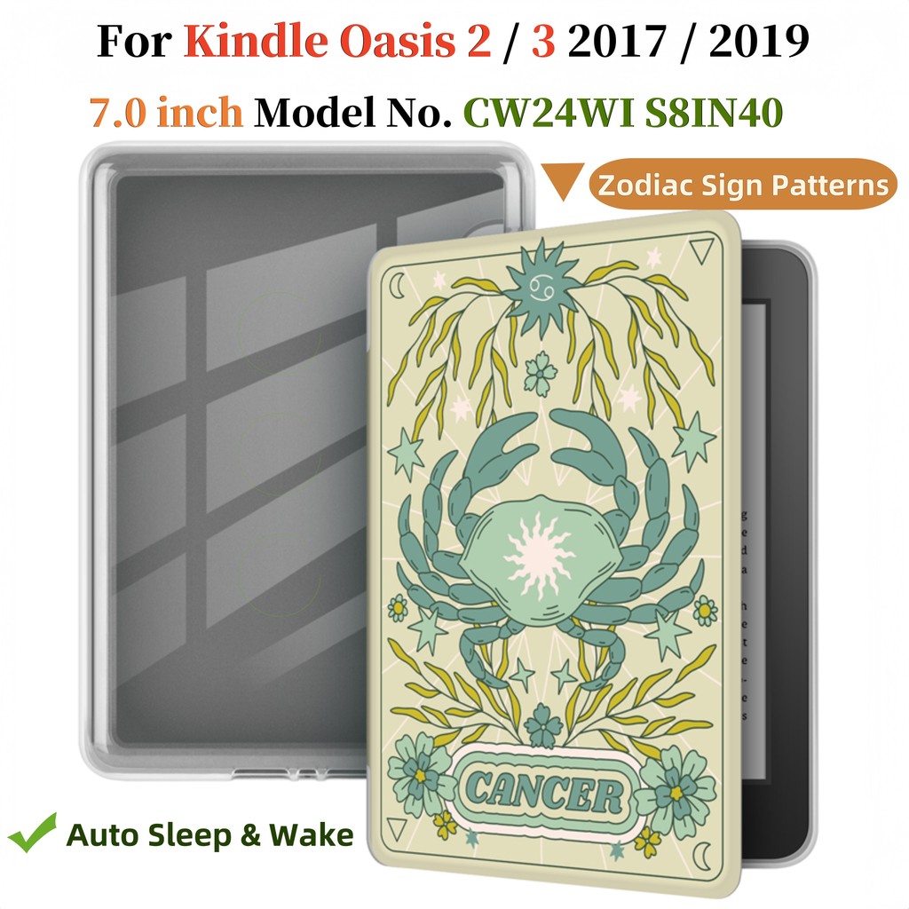 Dành Cho Kindle Oasis 2 3 9th 10th Gen 7.0 inch CW24WI S8IN40 Chất Lượng Cao Mười Hai Dấu Hiệu Cung 
