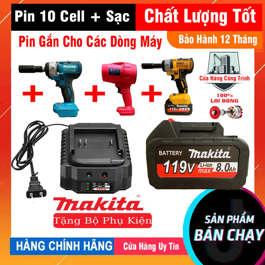BỘ SẠC NGUỒN LI- ION VÀ Ni-Mh/Cd + PIN 10 CELL MAKITA 4CM M21 ĐẾ SẠC PIN 10 CELL DÙNG CHO CÁC LOẠI M