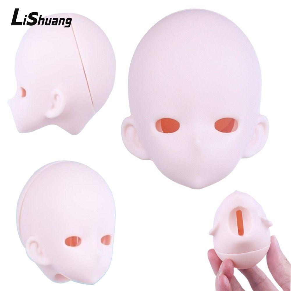 LISHUANG 1 / 4 BJD Anime Headsculpting, Anime-Style PVC Bjd Baby Head, Bjd Phụ Kiện Da Trắng Có Thể 