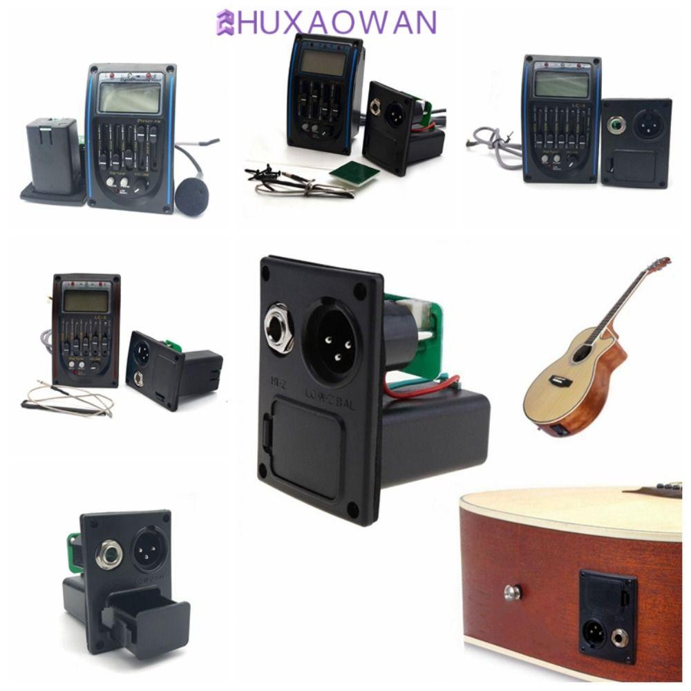 Hệ thống điều chỉnh đàn guitar ZHUXAOWAN, EQ Preamp EQ Equalizer Band Acoustic Guitar Preamp, Piezo 