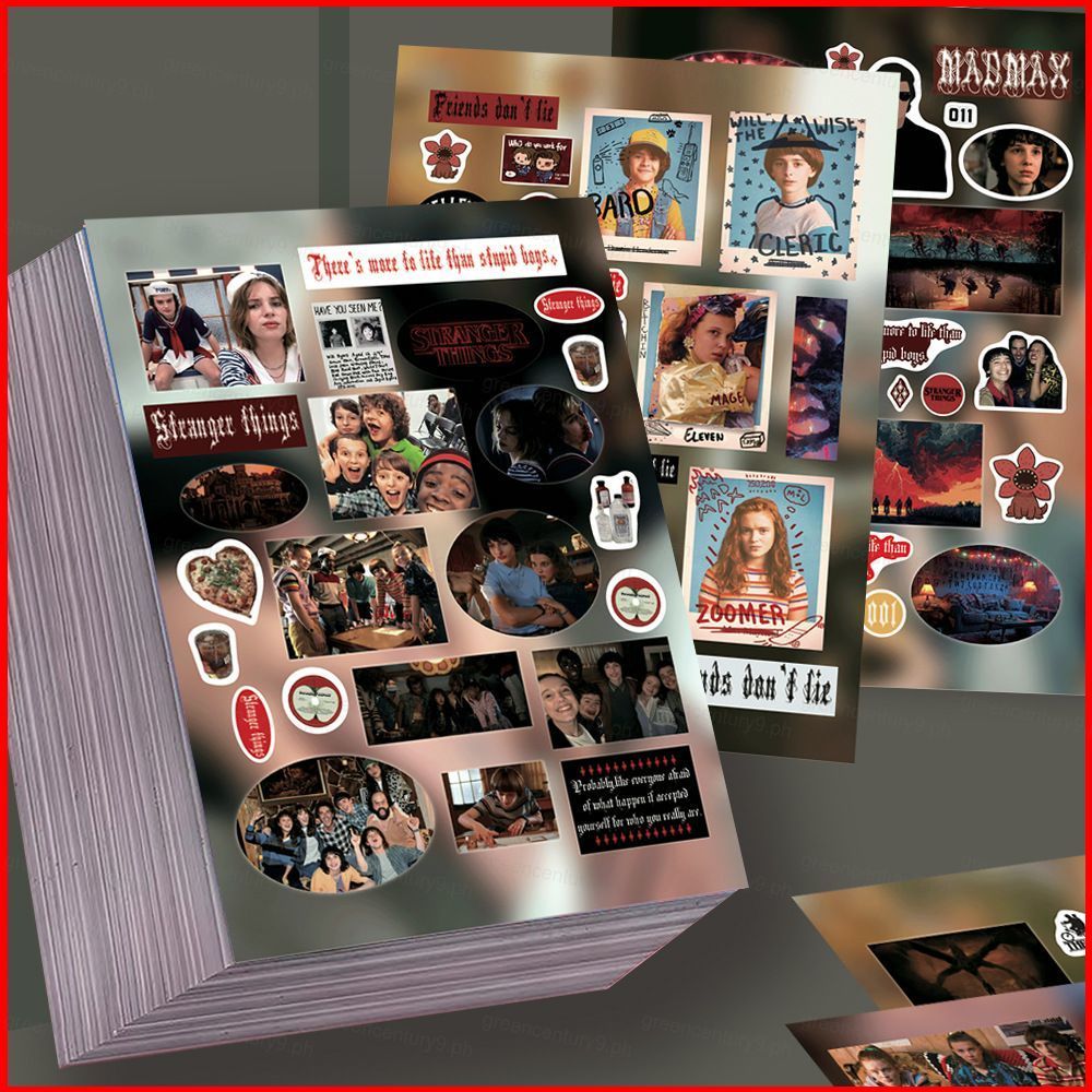 GC9 8 Tờ / bộ Stranger Things Dán Mike Wheeler Demogorgon Graffiti Hành Lý Chống Thấm Nước Trang Trí