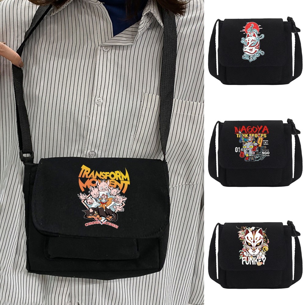 Large capacity single-shoulder crossbody bag Lightweight messenger bag In stock Student commuting cr