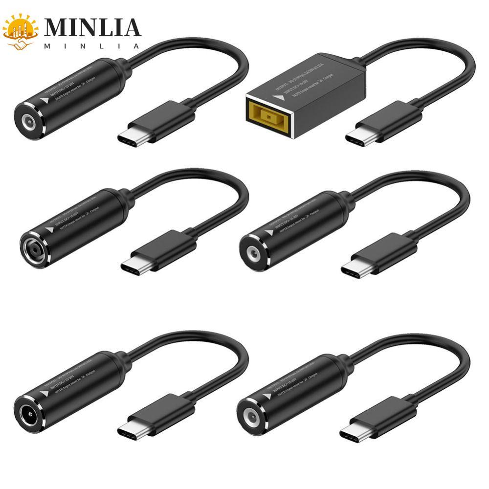 Cáp sạc MINLIA Type-C sang DC Jack, Cáp sạc DC sang Type-C đầu ra PD 65W PD, Tệp chuyển 3A cỡ nhỏ Đầ